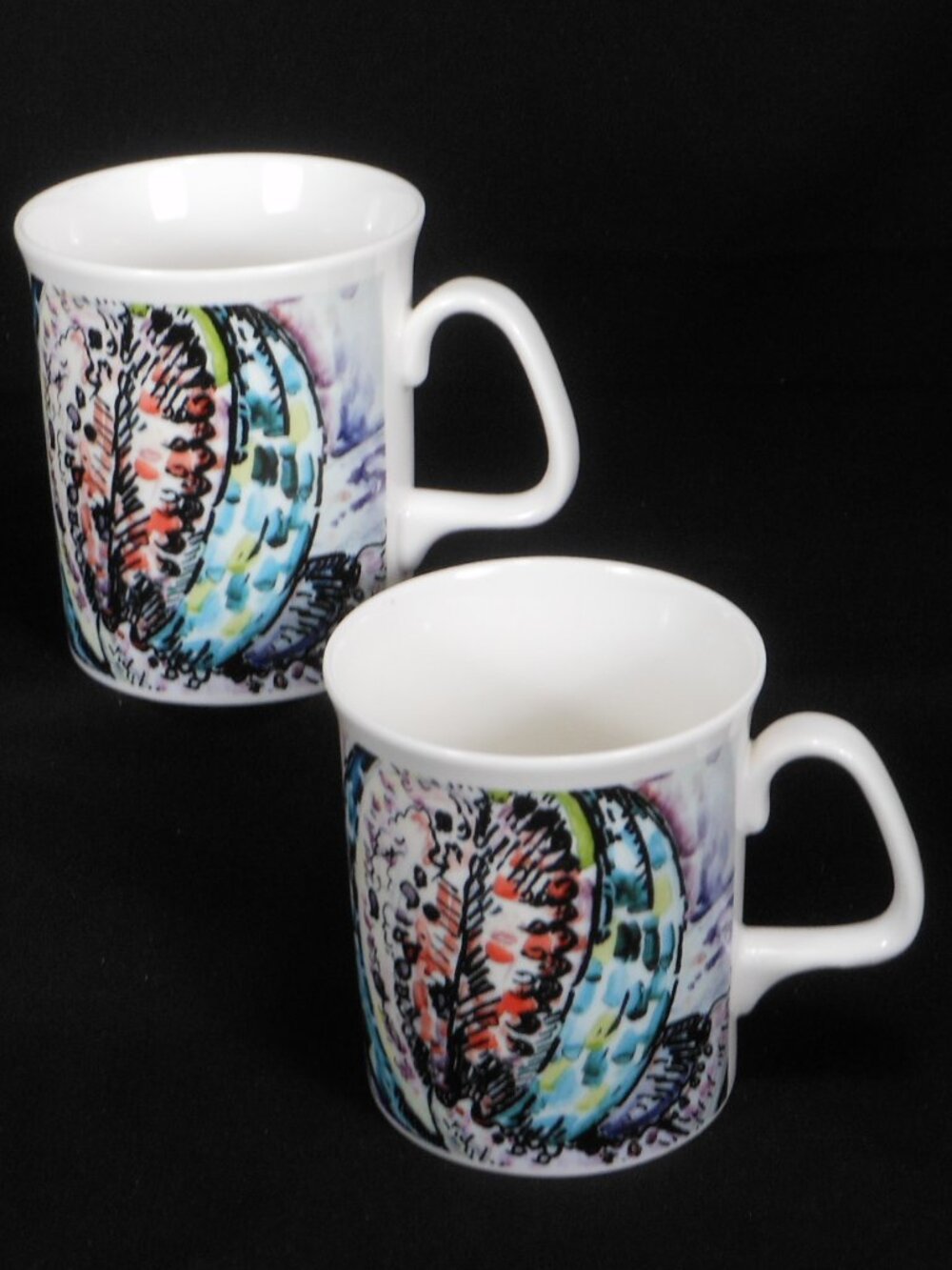 pair of beautiful mugs. Art Gallery of Ontario The Courtauld Collection